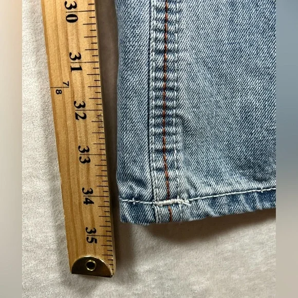 INSANE Y2K Affliction Black Premium BLAKE 34 Long Patch Distressed Jeans AC/DC - Picture 12 of 16